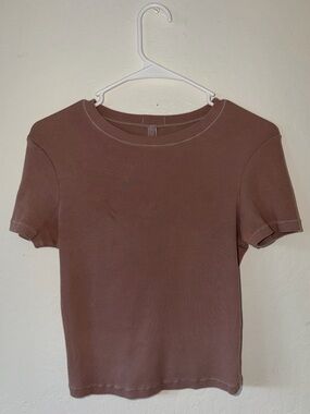 Skims Women's Short Sleeve Ribbed Tee